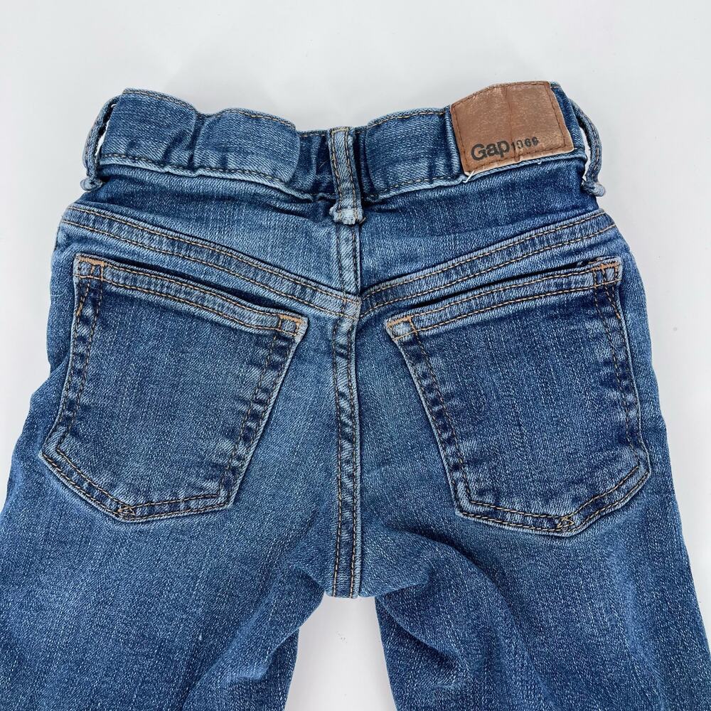 Baby Gap Jersey Lined Girlfriend Jeans 6-12 Months Medium Wash Adjustable - Picture 7 of 9